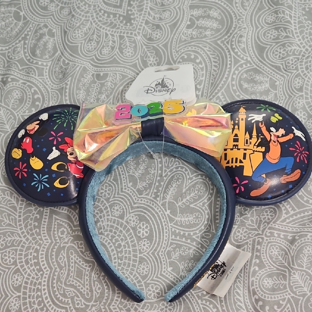 Disney Blue and Multicolor Mickey Mouse Ears Headband
